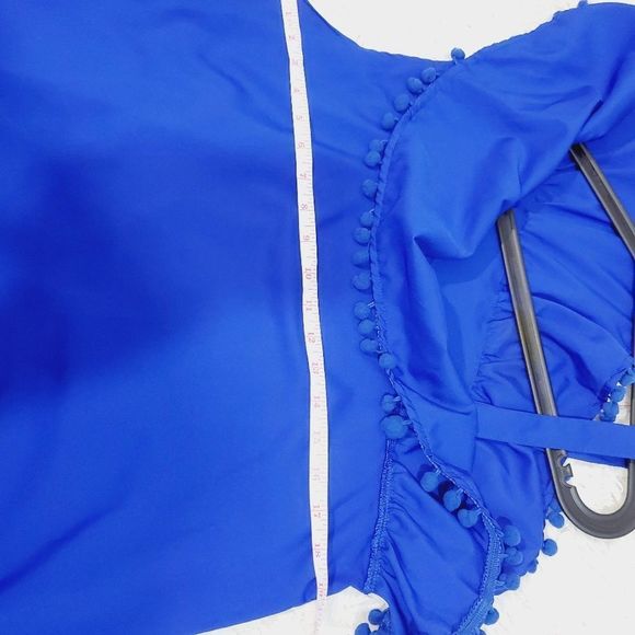 Mommy & me matching holiday blue pom pom dresse 4t & large - Picture 11 of 16